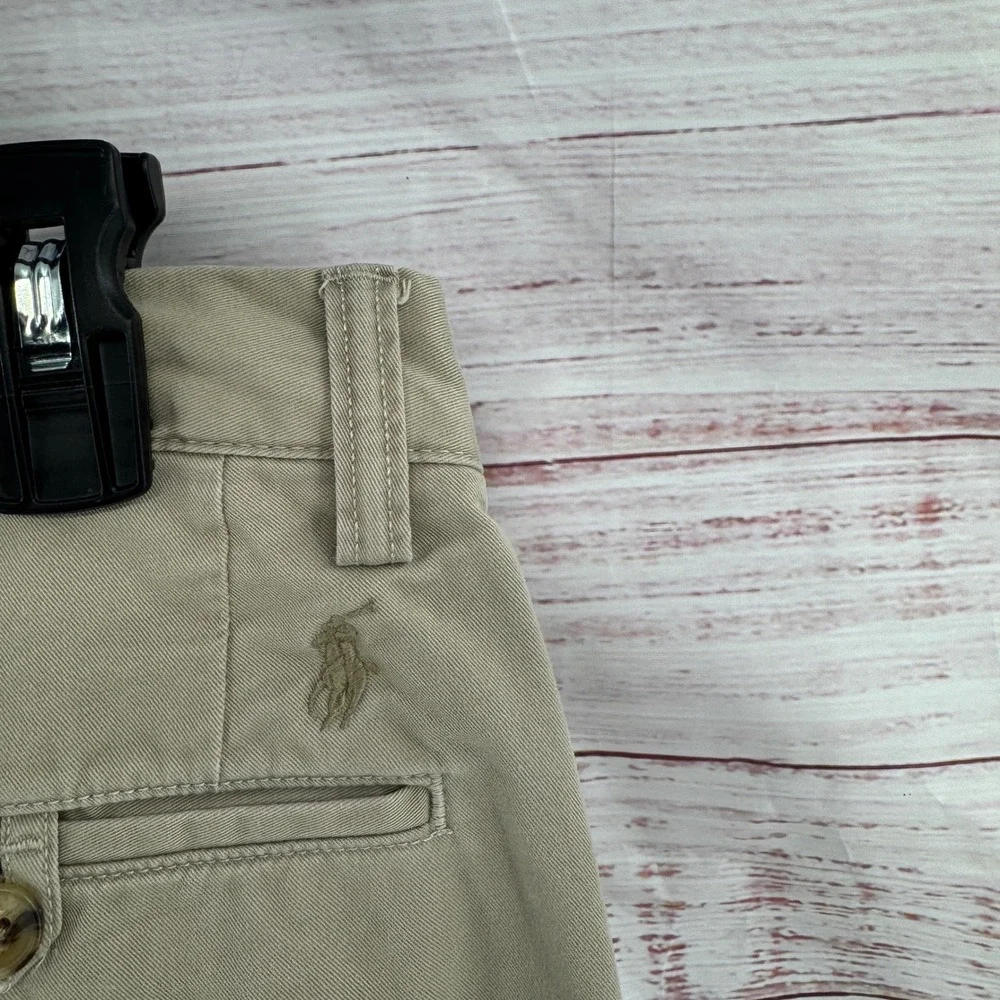 Polo Ralph Lauren Pants Mens 30x32 Stretch Straight Fit Chino Khaki Tan